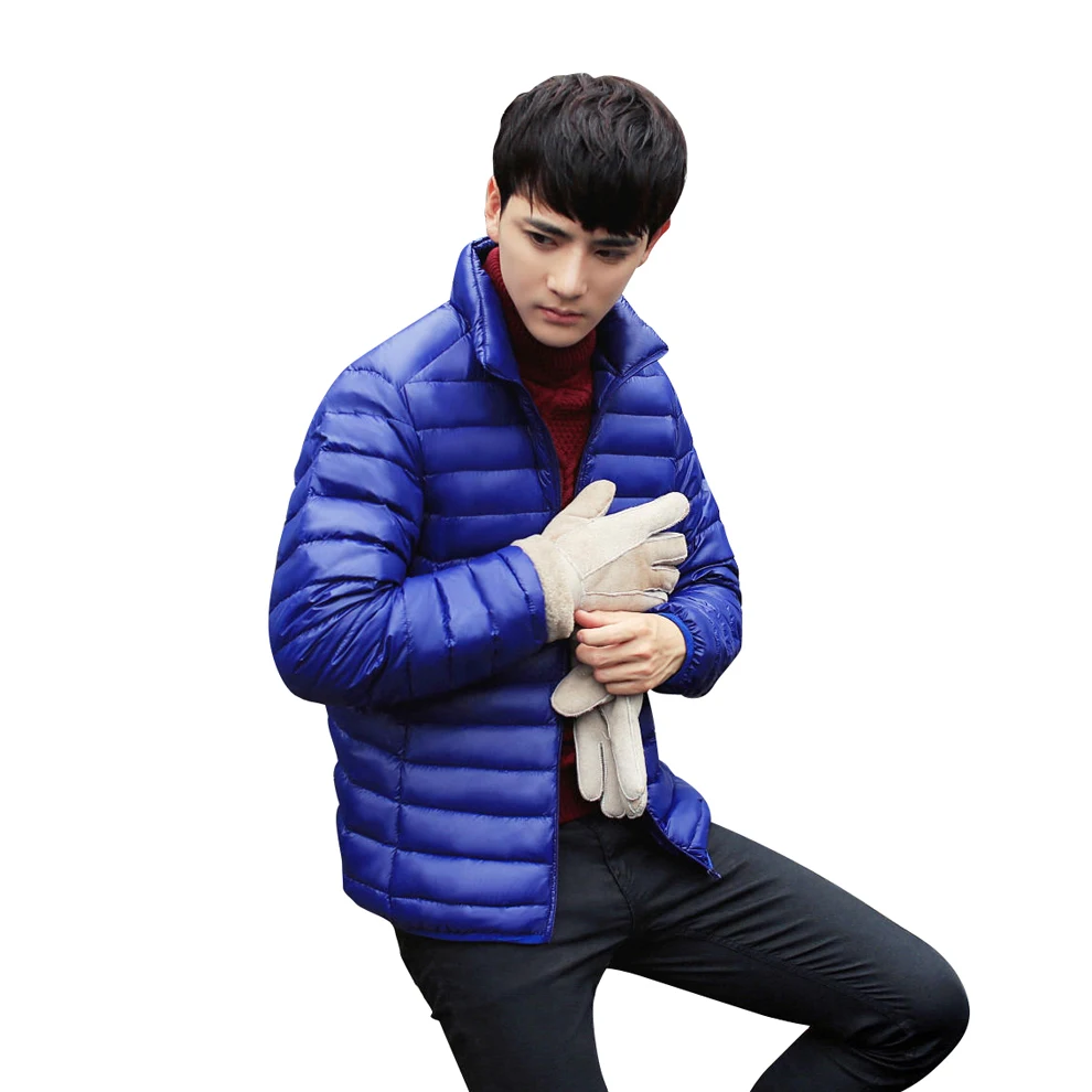 Новинка осенне зимнее Мужское пальто на утином пуху ульсветильник Кая Тонкая