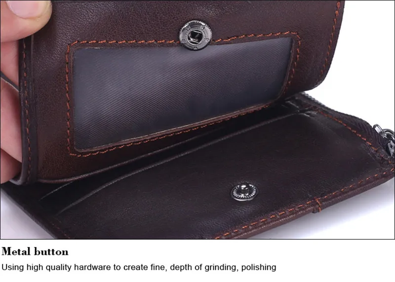 Quality Cowhide Men Clutch Wallets Genuine Leather Long Purses Business Large Capacity Wallet Zipper Pocket For Male