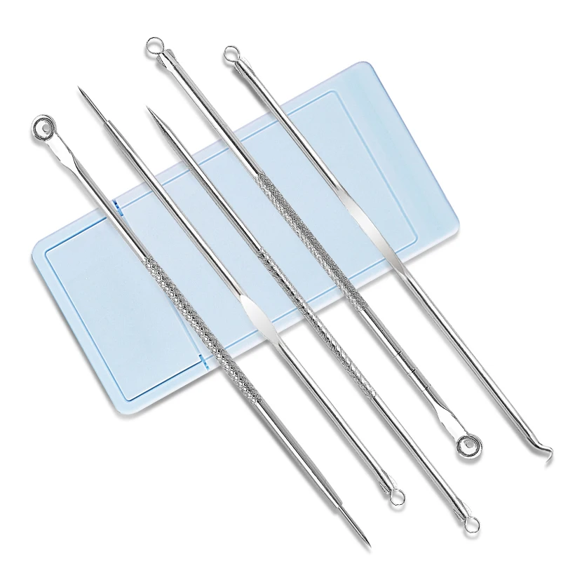 5 шт./компл. иглы из нержавеющей стали для удаления прыщей акне средство угрей экстрактор очищения