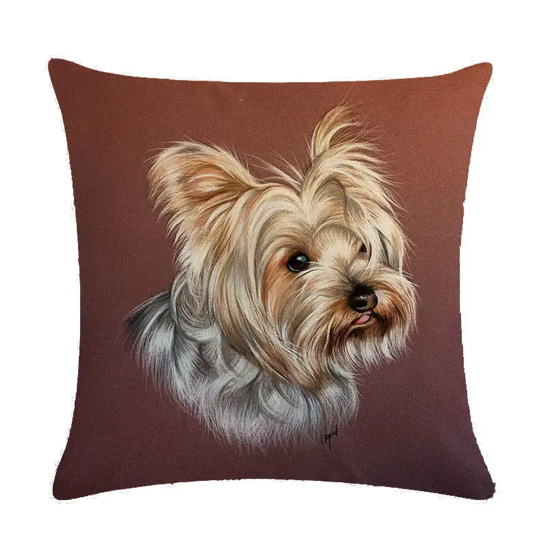 5 45 см* 45 см собака SHIH-TZU постельное белье/подушка из хлопка с эффектом памяти Чехол Диван-Подушка Чехол подушки сиденья автомобиля декоративные подушки - Цвет: 5