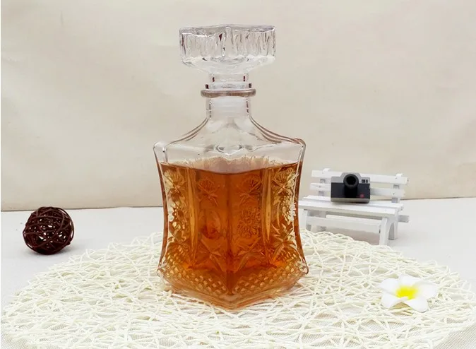 1 шт. 500 мл 800 бутылка для вина и виски стеклянная водка графин инструмент бара JR