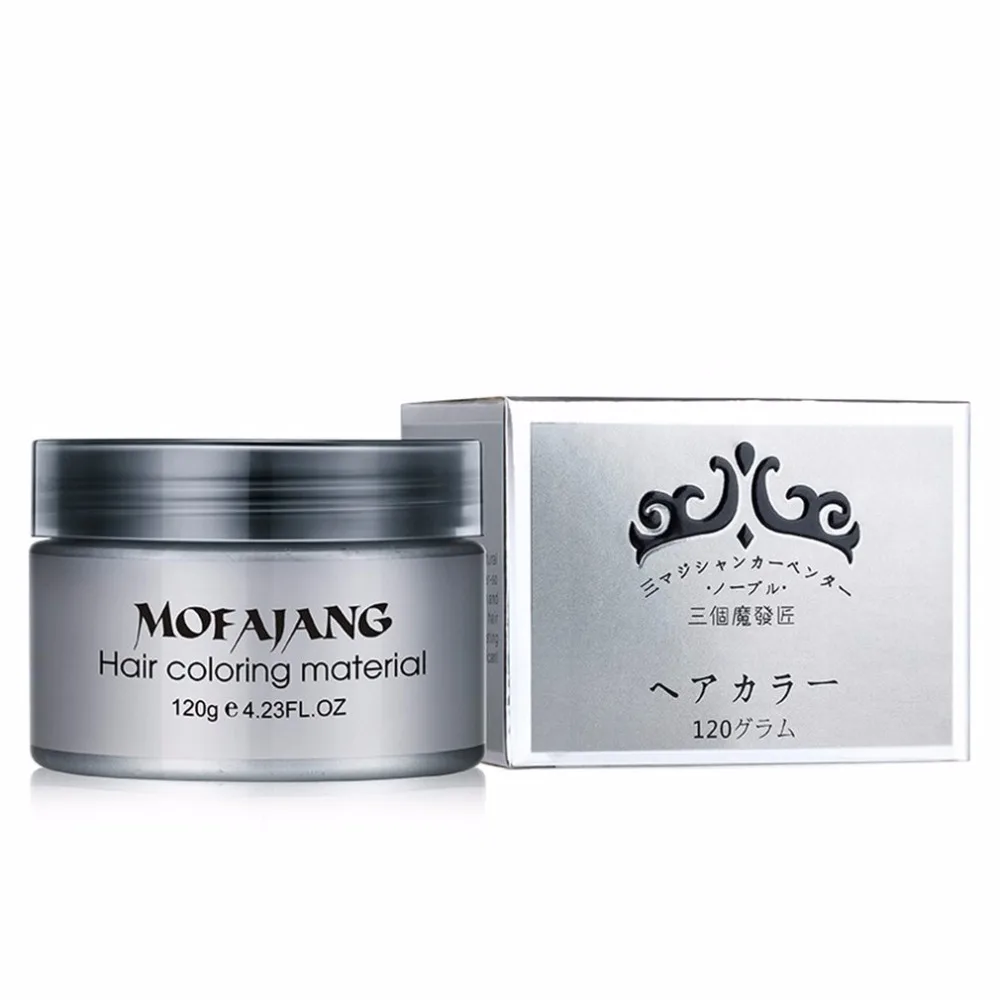 7 видов цветов краска для волос крем укладки одноразовый DIY Цвет воск одноразовая