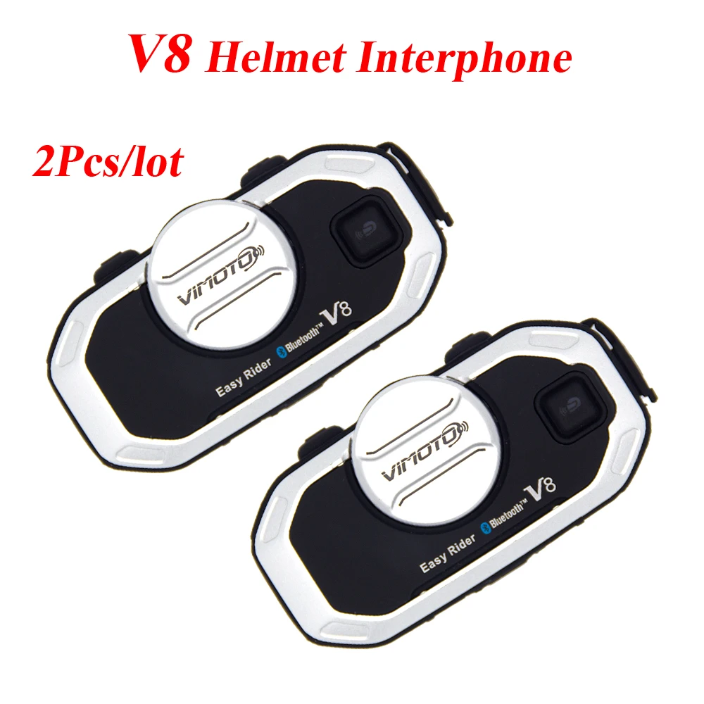 2 шт. бренд Vimoto V8 Многофункциональный мотоциклетный всадник Bluetooth шлем домофон