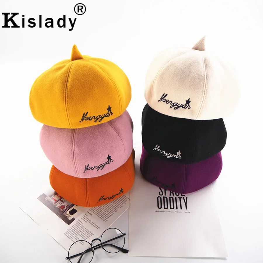 Kislady литературная многоцветная Классическая газетная шапка Горячая мода милые
