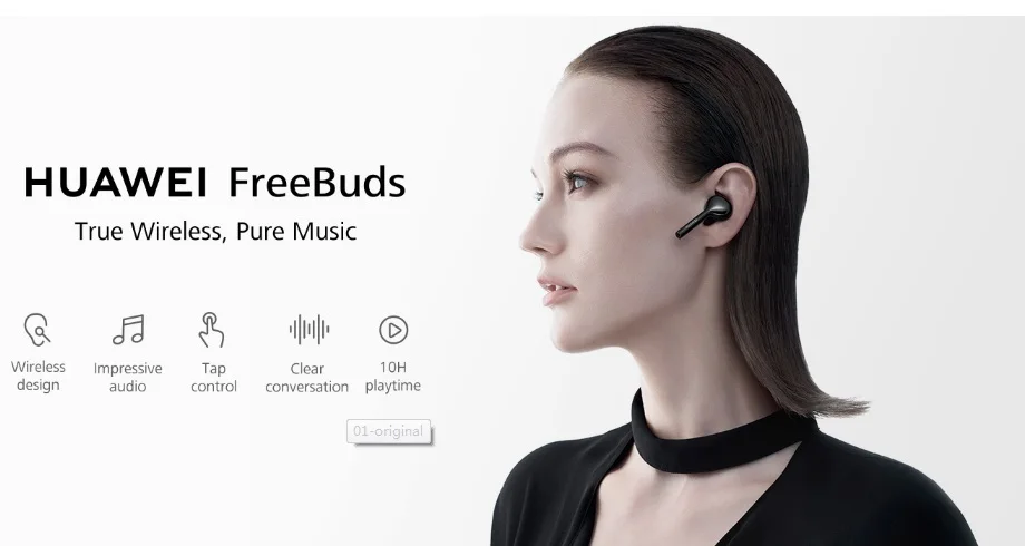 Новые оригинальные HUAWEI FreeBuds беспроводные Bluetooth наушники с микрофоном Музыка SportFashion сенсорная гарнитура Handfree динамический+ баланс