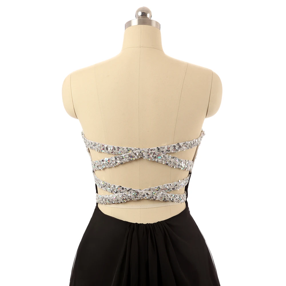 HighBuy 2017 Sequined Criss-Cross Short Homecoming Dresses Beaded Sexy Strapless Cheap Charming Prom Evening Party | Свадьбы и