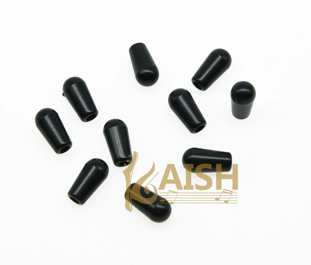 

KAISH Pack of 10 Black Guitar 3 Way Toggle Switch Tip Switch Cap fits LP SG