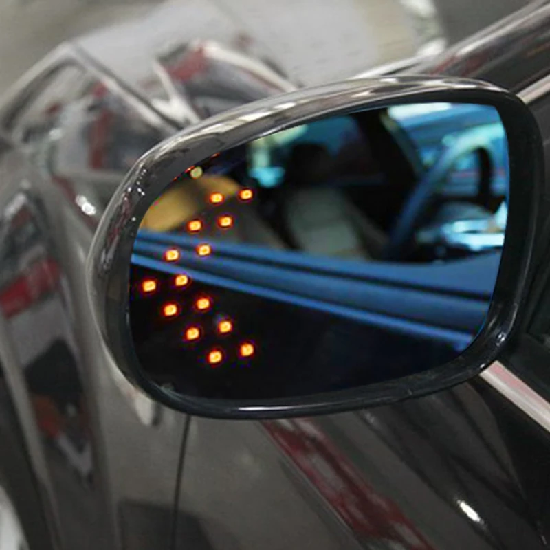 14 SMD СВЕТОДИОДНЫЙ стрелка Панель для автомобиля зеркало заднего вида индикатор