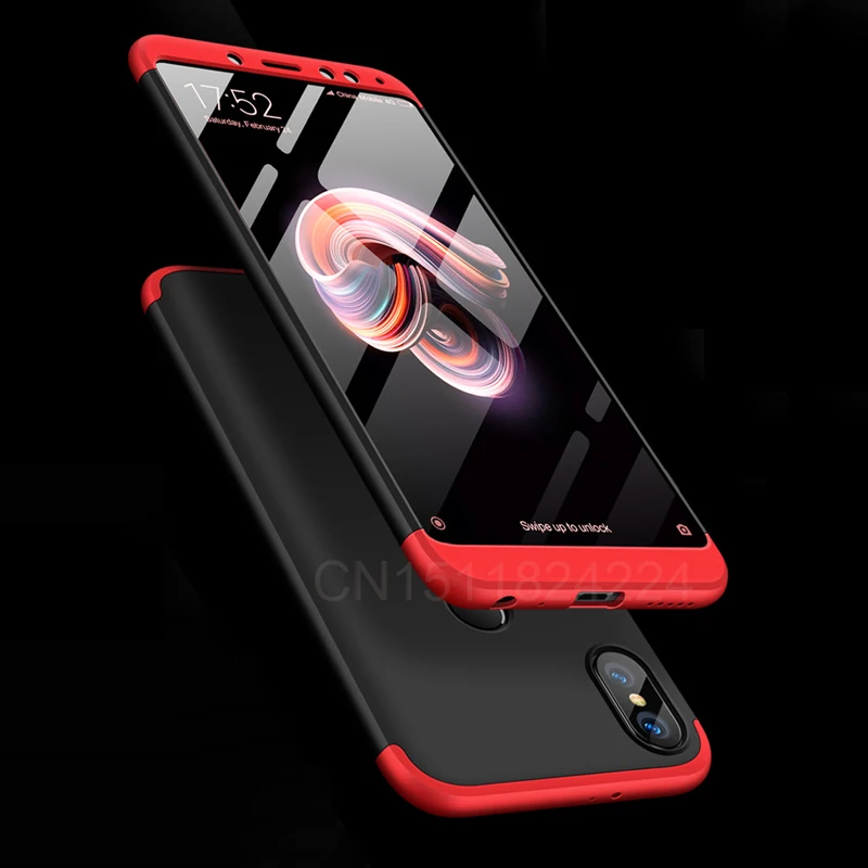 Чехол с полной защитой 360 для Xiaomi Redmi Note 5 Global Plus жесткий матовый защитный чехол 4X