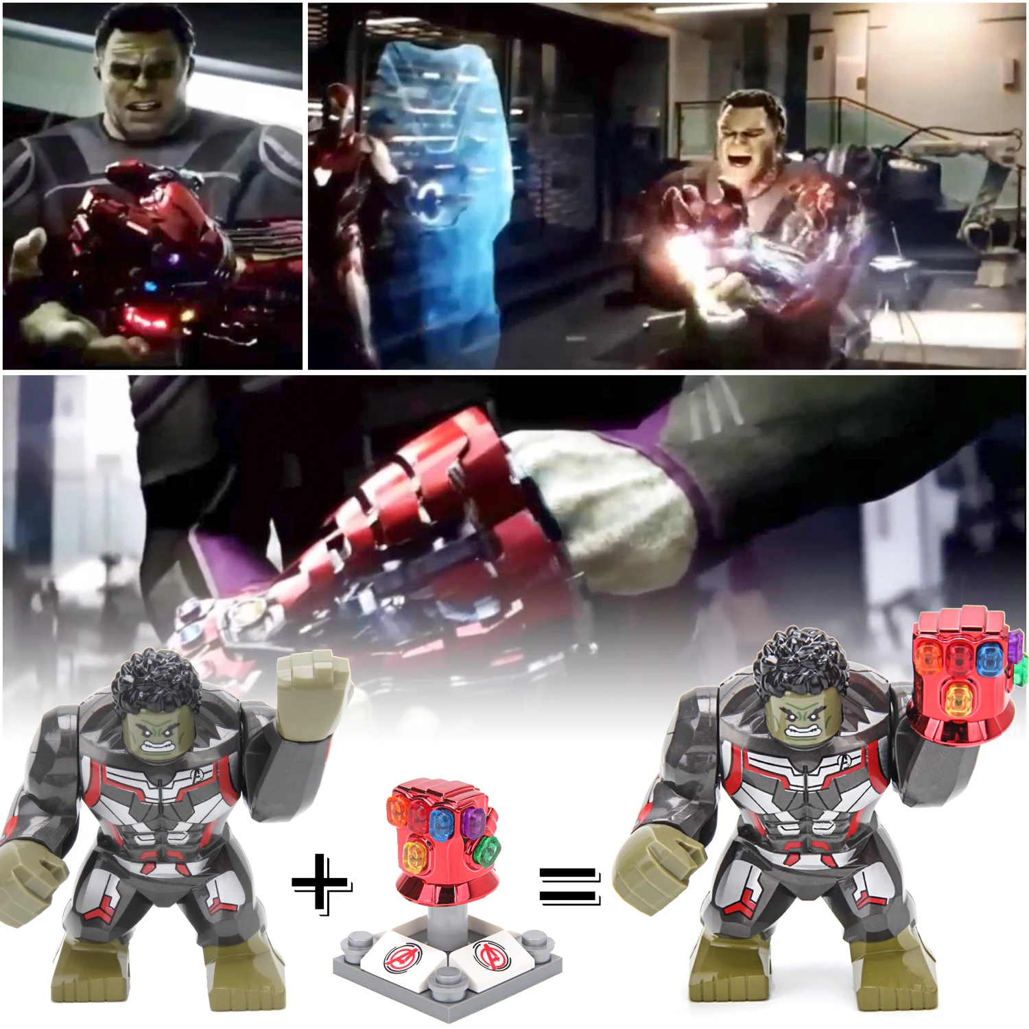 Marvel Мстители 4 endgame Капитан Америка Железный человек танос Халк строительные