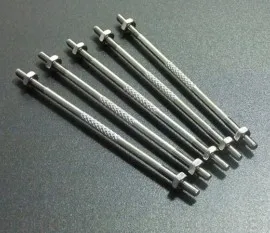 1 шт. * Z-образная анодированная накатанная штанга M3X75 с двухсторонними зубьями