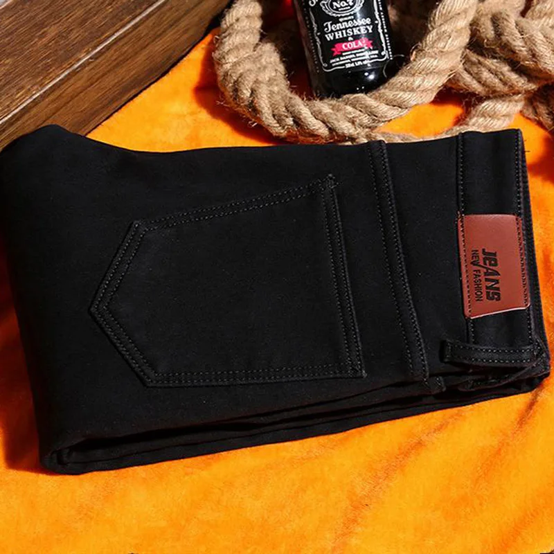 Лидер продаж стильные утепленные флисовые брюки на осень и зиму 2020 джинсы в стиле