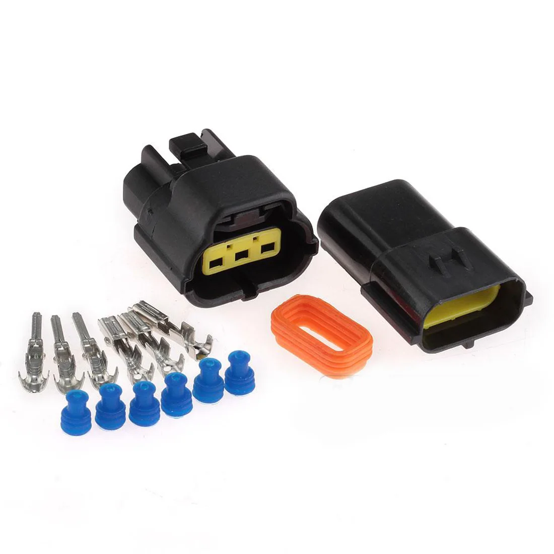 

Black Waterproof Electrical Wiring ELECTRICAL WIRING Multi connectors Size: 3 Pin Sets: 2 Sets