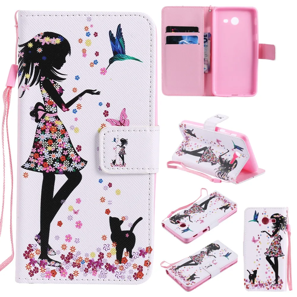 Для Funda Samsung Galaxy J3 J5 J7 2017 Чехол кожаный флип-кошелек чехол для телефона Магнитный