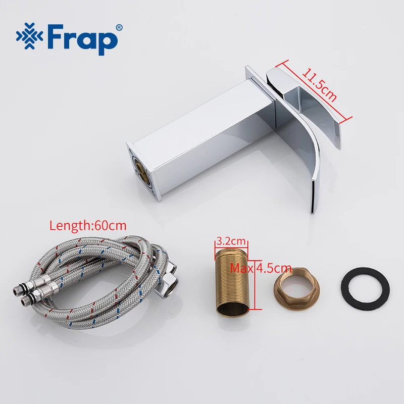 Frap горячая Распродажа, смеситель для раковины с одной ручкой, смеситель для ванной комнаты с водопадом, смеситель для горячей и холодной воды Y10148