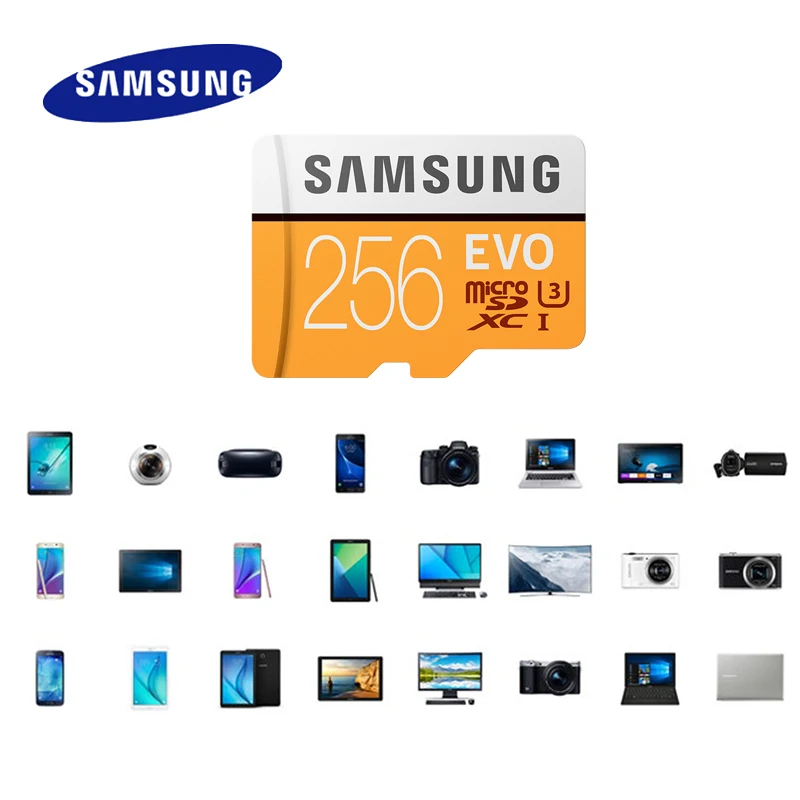 Карта micro sd SAMSUNG EVO 128 ГБ 32 класс 10 карта памяти UHS 1 256 tf флеш 64 ГБ|Карты памяти| |