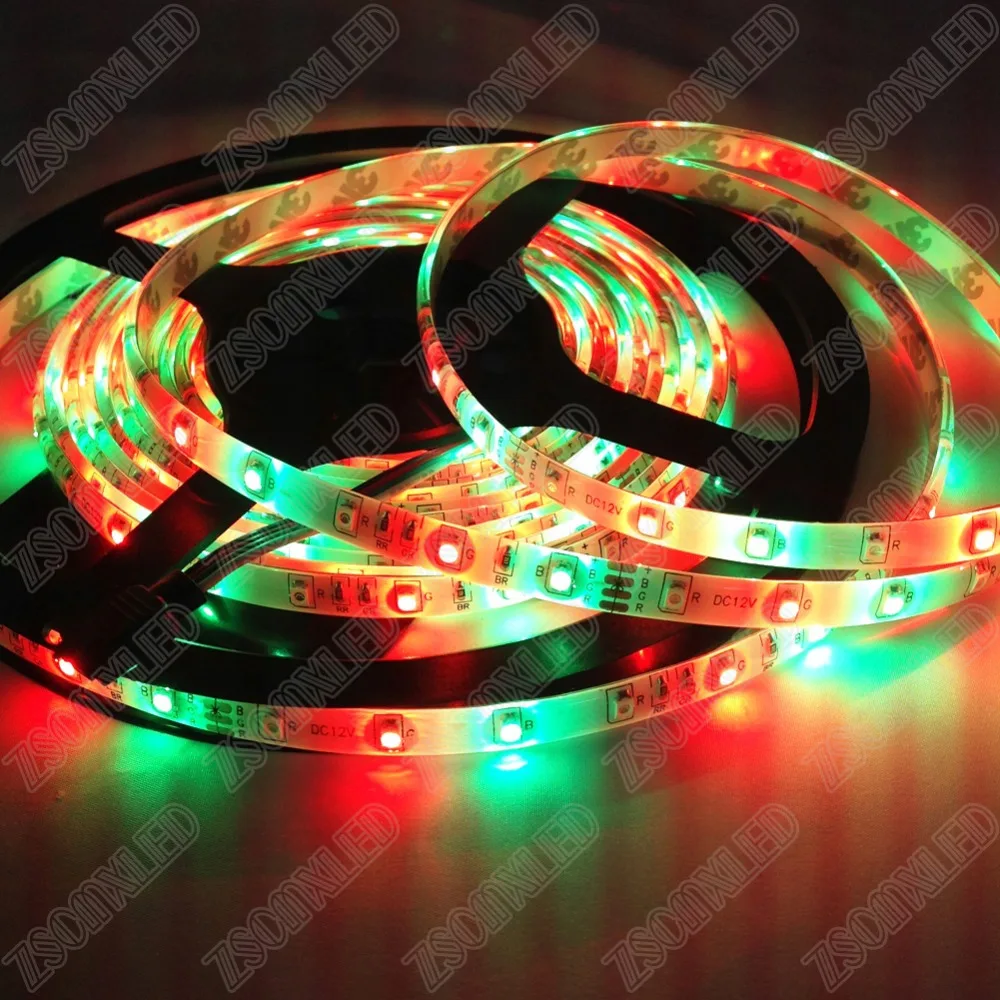 Лента светодиодная RGB водонепроницаемая 2016 SMD 3528 светодиодов/5 м в рулоне|ribbon