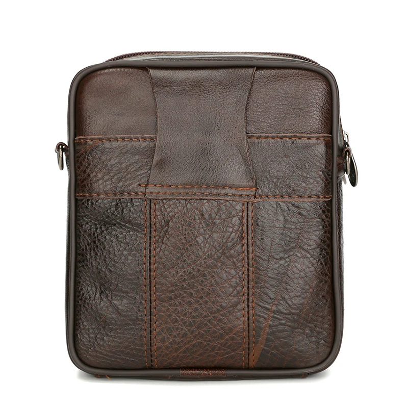 Натуральная кожа мини сумки на плечо для мужчин винтажный маленький чехол