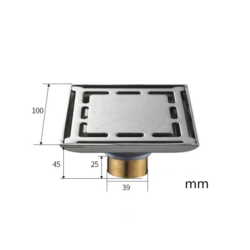 Сток в полу из нержавеющей стали большая сливная решетка для волос|Стоки| |