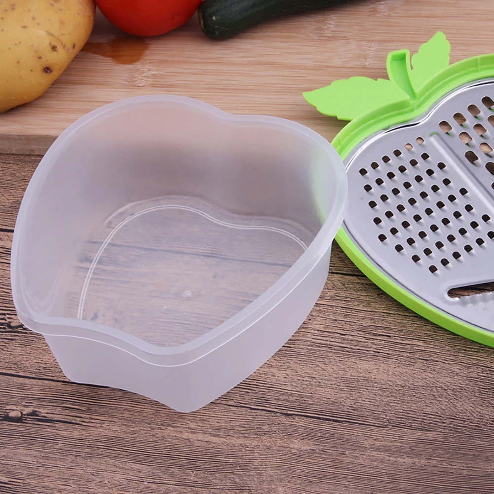 Ручной измельчитель овощей резак Apple Форма Контейнер для хранения фруктов огурец
