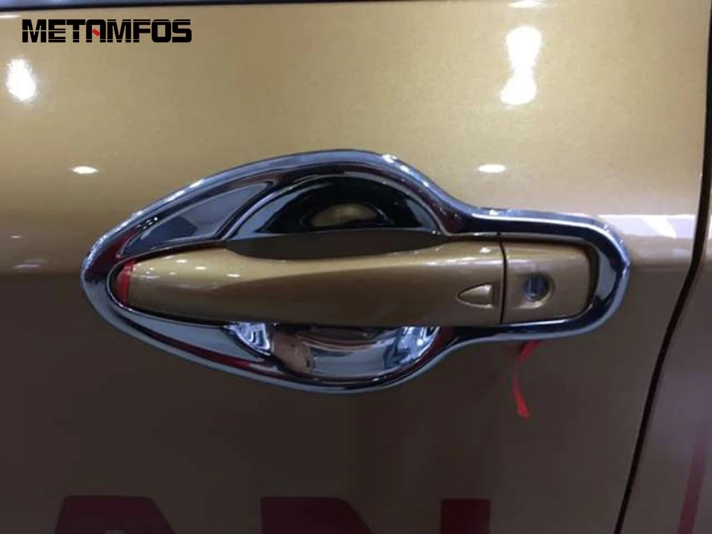 Хромированная Крышка для дверной ручки Nissan Qashqai 2014-2017 2018 2019 декоративная наклейка