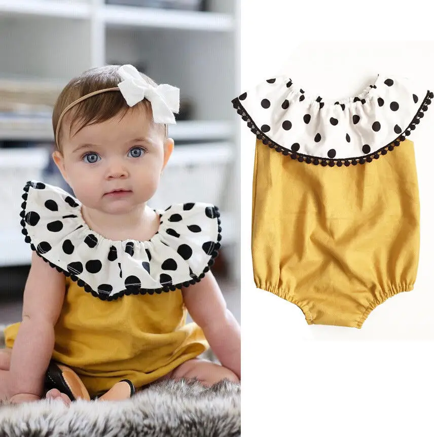 Милый детский комбинезон для новорожденных девочек милый с цветочным рисунком