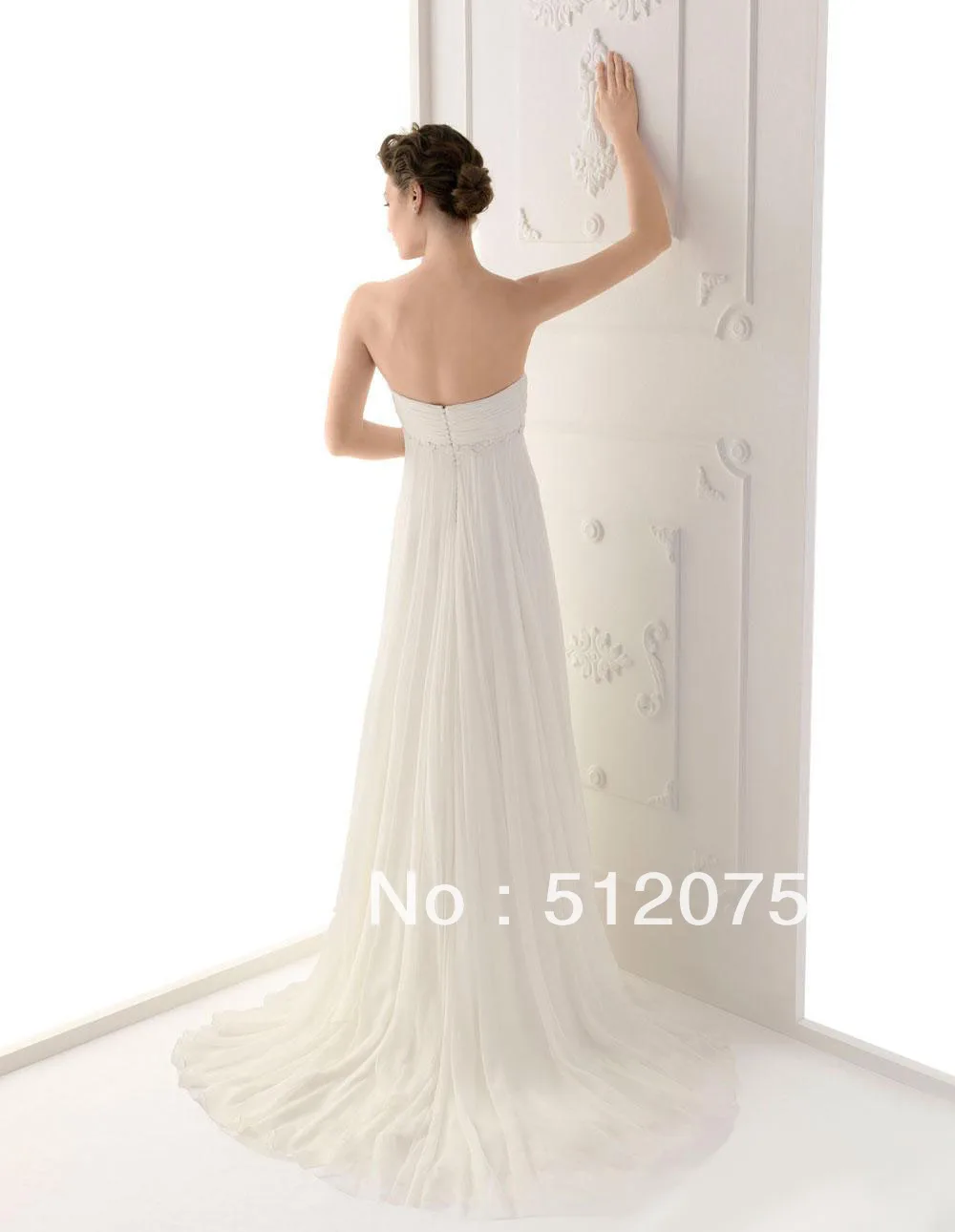 Custom Make! Free Shipping 2013 Discount A-line Sexy Strapless Pleat Beaded Chiffon Prom Dresses | Свадьбы и торжества