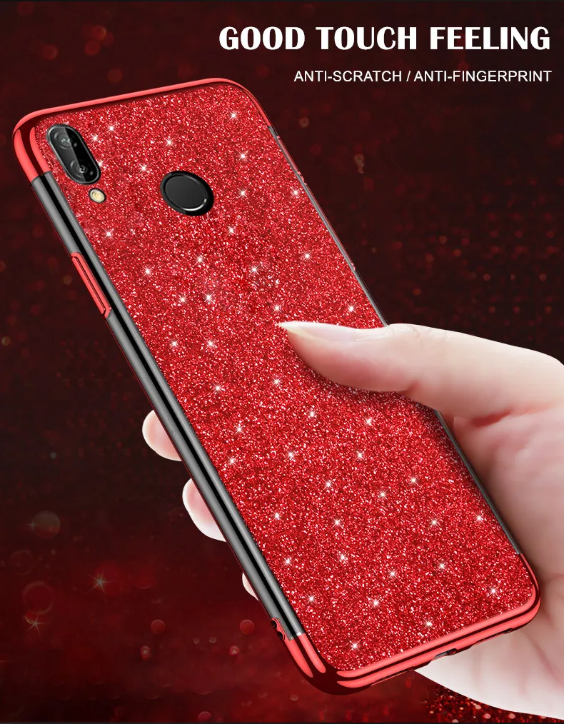 Блестящий чехол для телефона для huawei Коврики 8 9 10 20 P8 P9 P10 P20 P30 P Smart Lite Plus Pro Nova 2i 2 3i 3e 4e мягкий блестящий чехол Coque