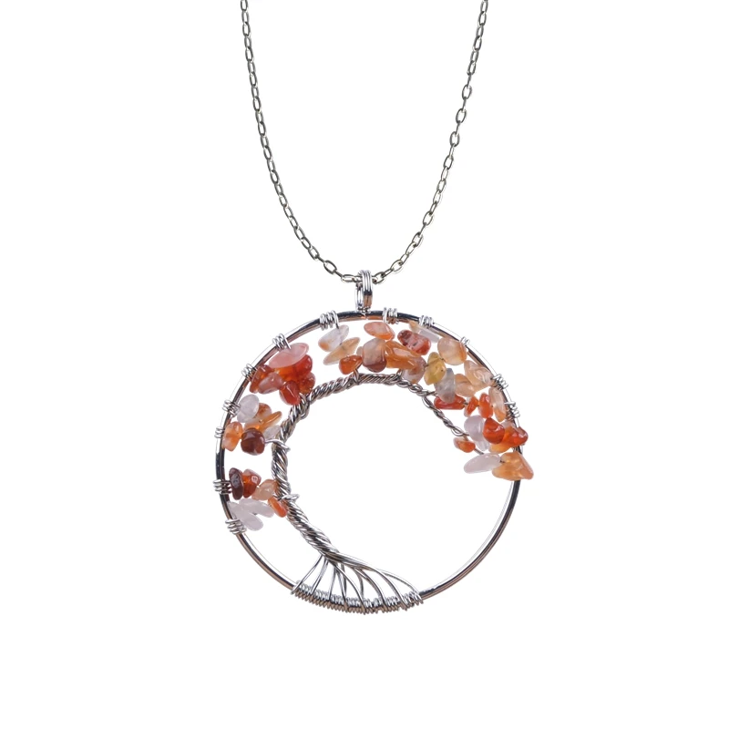 Натуральный Камень Полые подвеска в виде виноградной лозы 7 Чакра Йога Мудрость