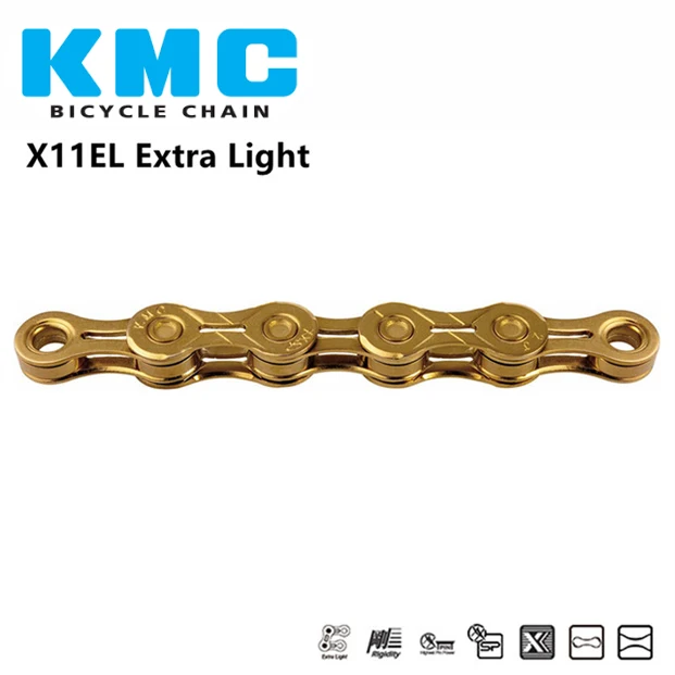 KMC X11EL X11 дополнительный светильник золотые цепи для гонок цепь переключения