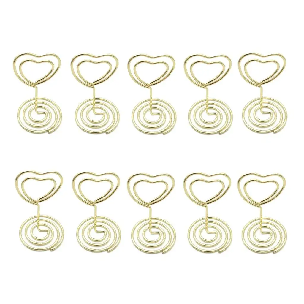 Мини держатель для карт в форме сердца подставка фотографий зажим банкнот