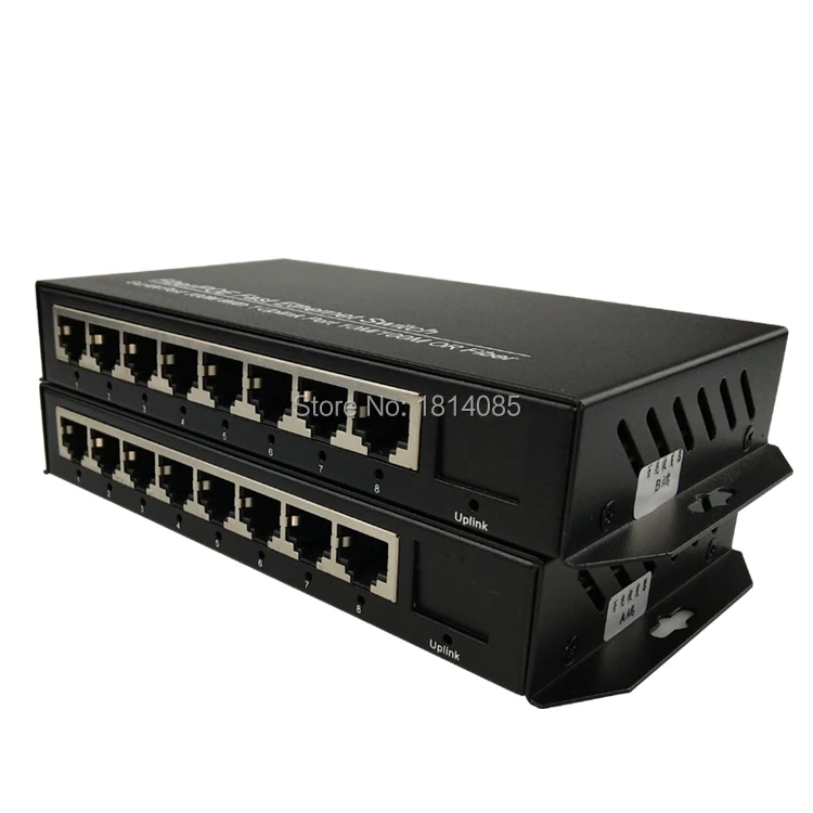 100 Мбит/с волоконно оптический коммутатор 1 порт волокна и 8 RJ45 Быстрый Ethernet fiberSwitch