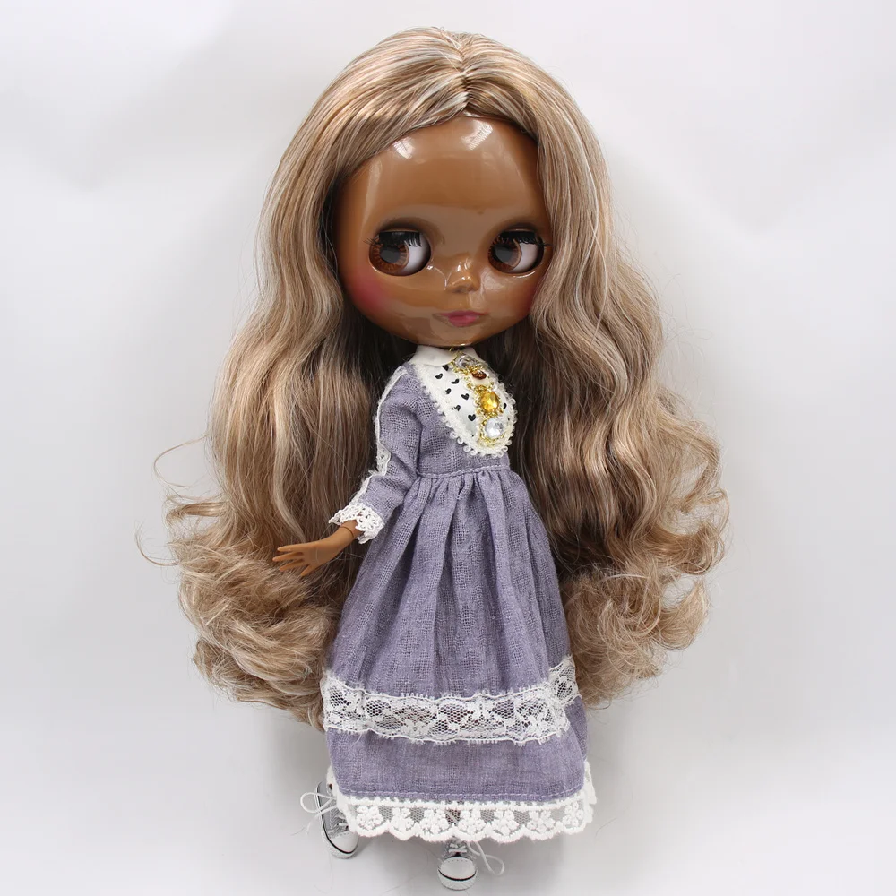 Кукла ICY DBS Blyth No.BL340/9158 коричневый смешанный серый волосы для суставов 1/6 bjd ob24