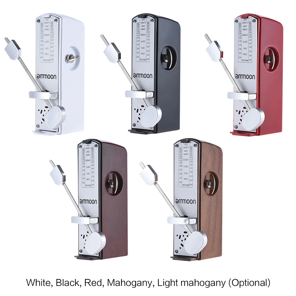 

ammoon Portable Mini Mechanical Metronome Universal Metronome 11cm Height for Piano Guitar Chinese Zither Music Instrument