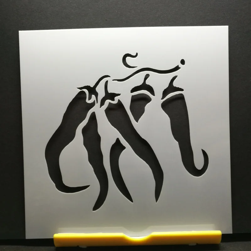 Трафареты из ПВХ с переплетением Чили для рукоделия трафарет рисования Декор