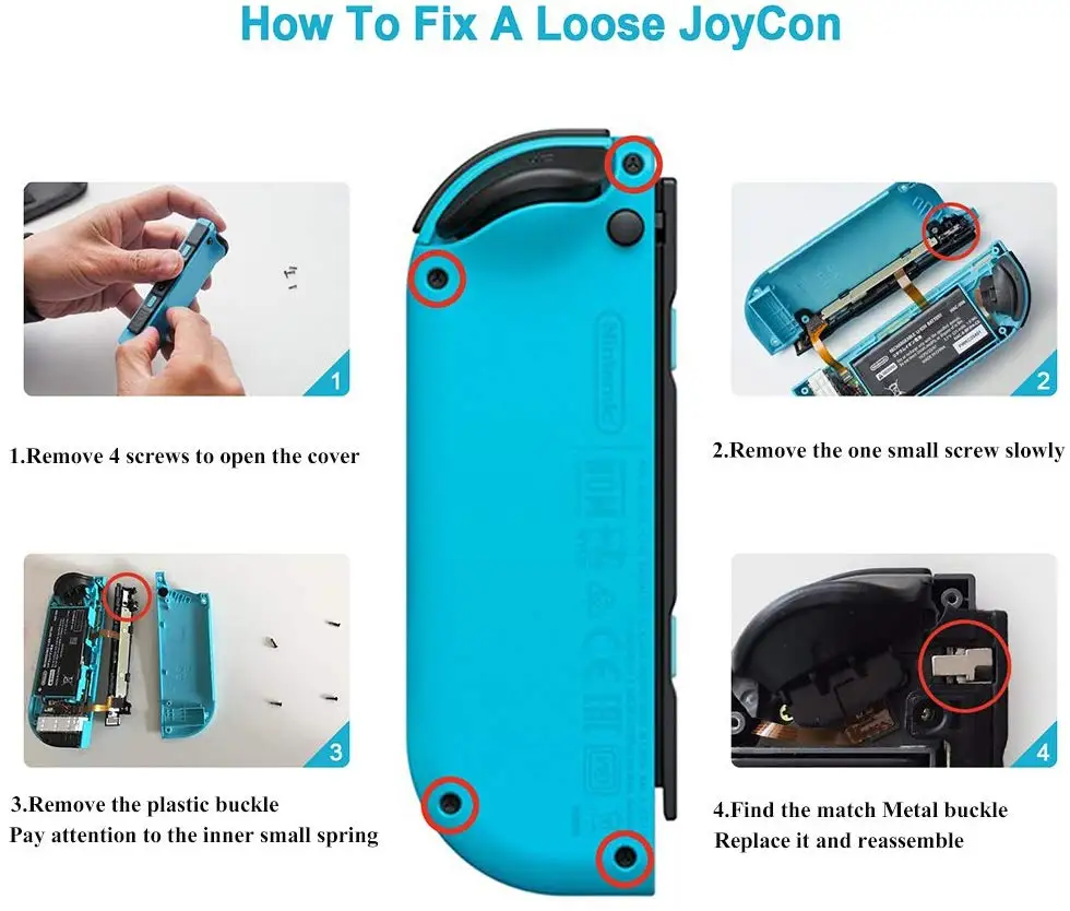 Набор инструментов для ремонта креплений с металлическим замком NS Joy Con