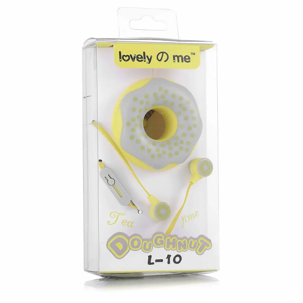 Yellow Макароны в форме пончика мультяшный наушник Q17 Портативный наушник bluetooth с микрофоном чехол для наушников для iPhone Xiaomi для девочек Малыш MP3 подарки - Цвет: Yellow