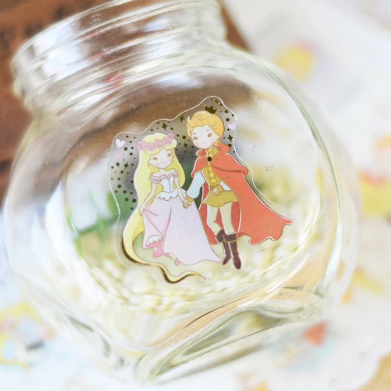 3 pcs/Lot Funny sticker world Fairy story of Snow queen &amp Rapunzel Sleeping beauty Cute Korean diary stickers Stationery | Канцтовары