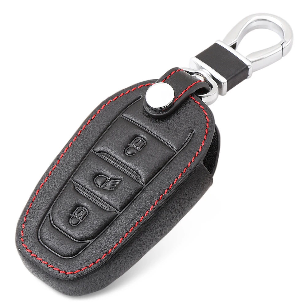 Новый модный кожаный чехол для ключей Peugeot 301 308 408 508 2008 308S 3008 307 206 Caso Chave|Футляр