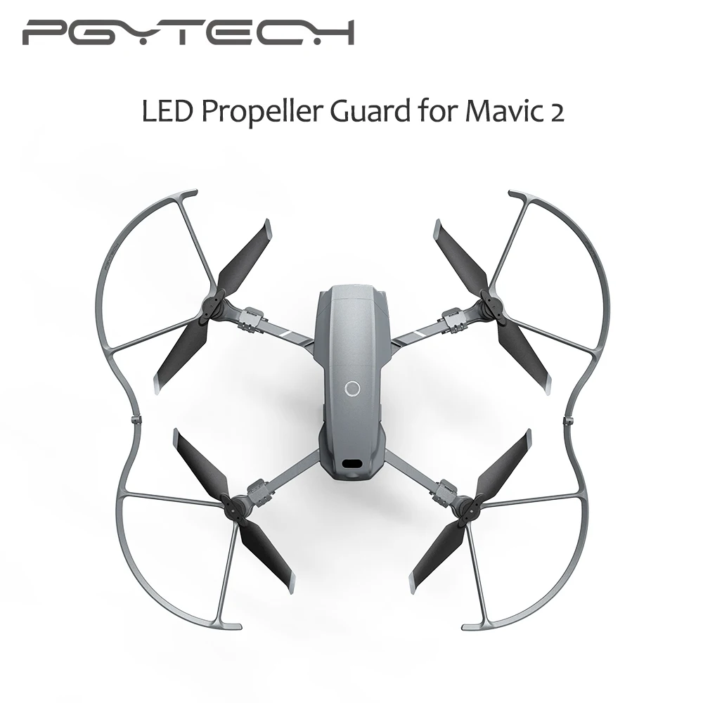 PGYTECH DJI Mavic 2 LED Propeller Guard Protector with Colorful Lighting Mode Quadcopter Drone Accessories for Pro&ampZoom |