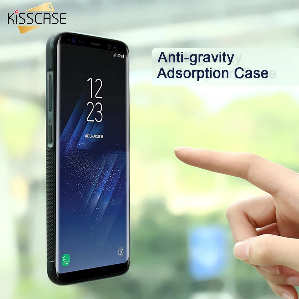 KISSCASE антигравитационный чехол для Samsung S9 S8 Plus S7 S6 edge Note 4 5 8 на присоске iPhone X XS XR MAX 7 6
