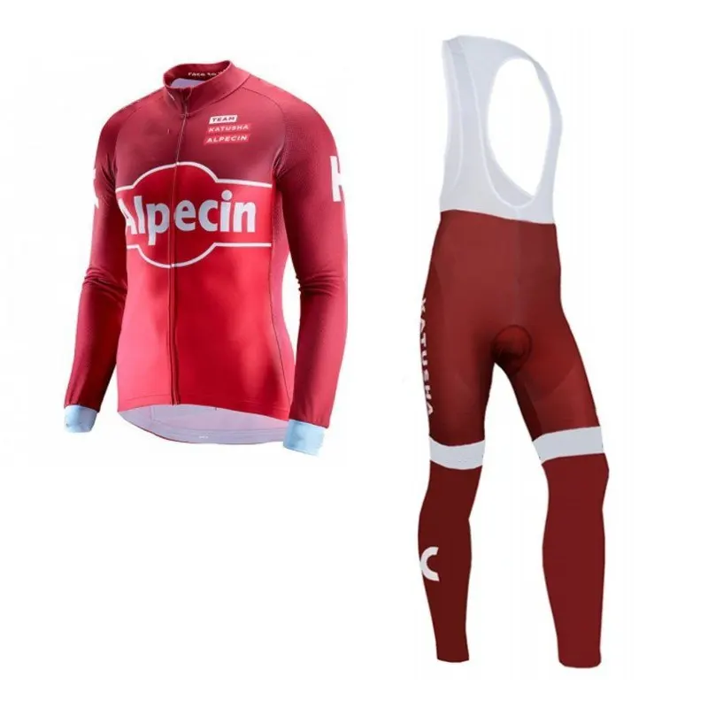 Зимний термальный флис Ropa Ciclismo велосипед maillot pro team Катюша Велоспорт Джерси наборы теплая быстросохнущая велосипедная Одежда MTB