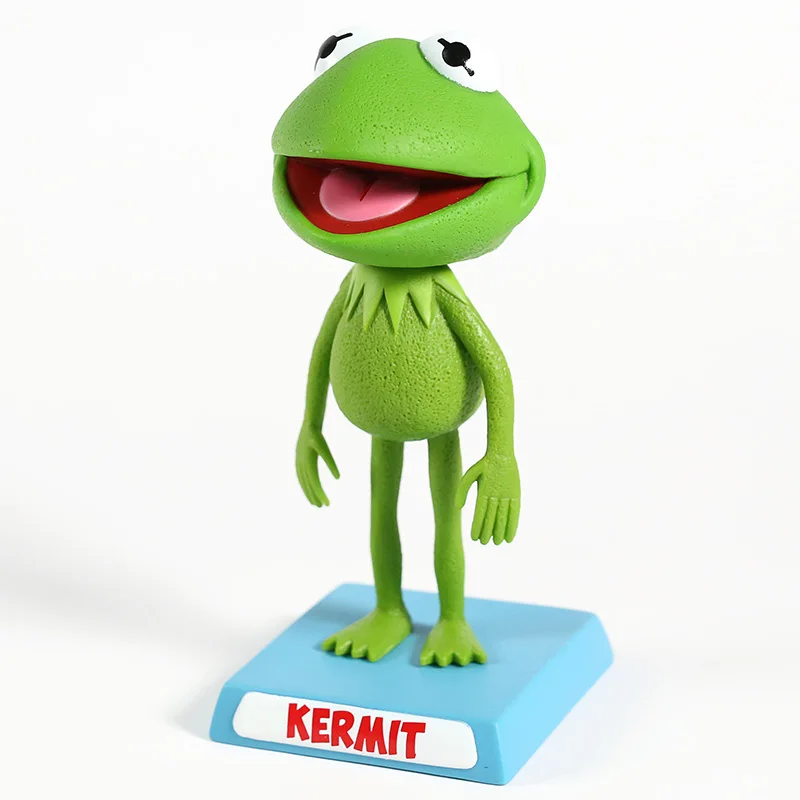 The Muppets шоу лягушонок Кермит Wacky воблер Bobble голова ПВХ фигурка игрушка кукла