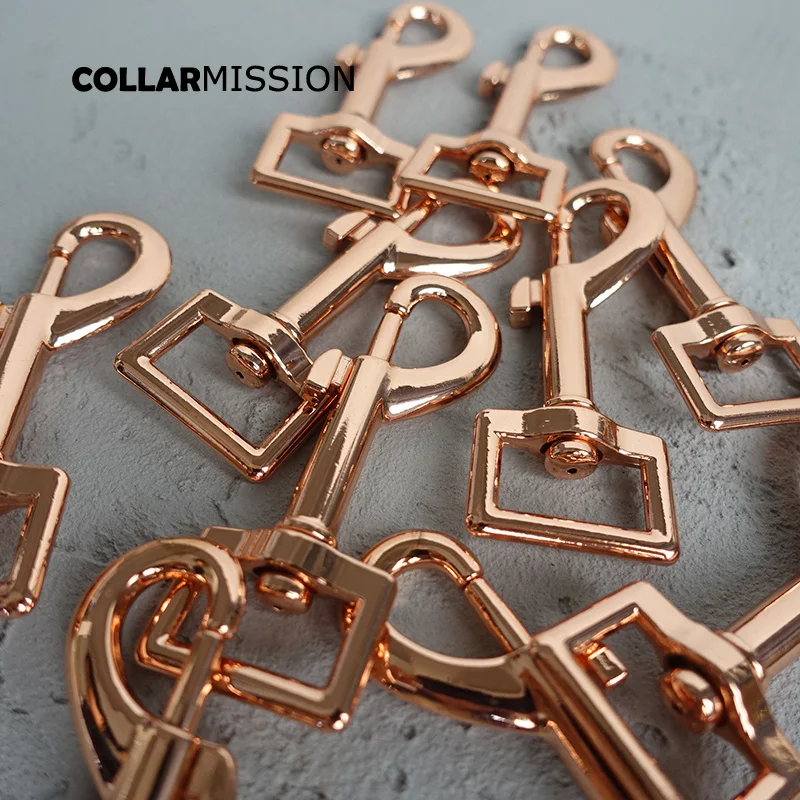 100 шт./лот поворотные застежки металлическая застежка-крючок для собак Прочная