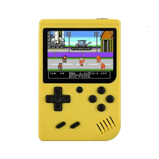 Ретро портативная мини портативная игровая консоль 8-Bit 3,0 дюймов цветной ЖК-дисплей детский игровой плеер встроенный 168 классические игры для мальчиков видеоигры - Цвет: Yellow