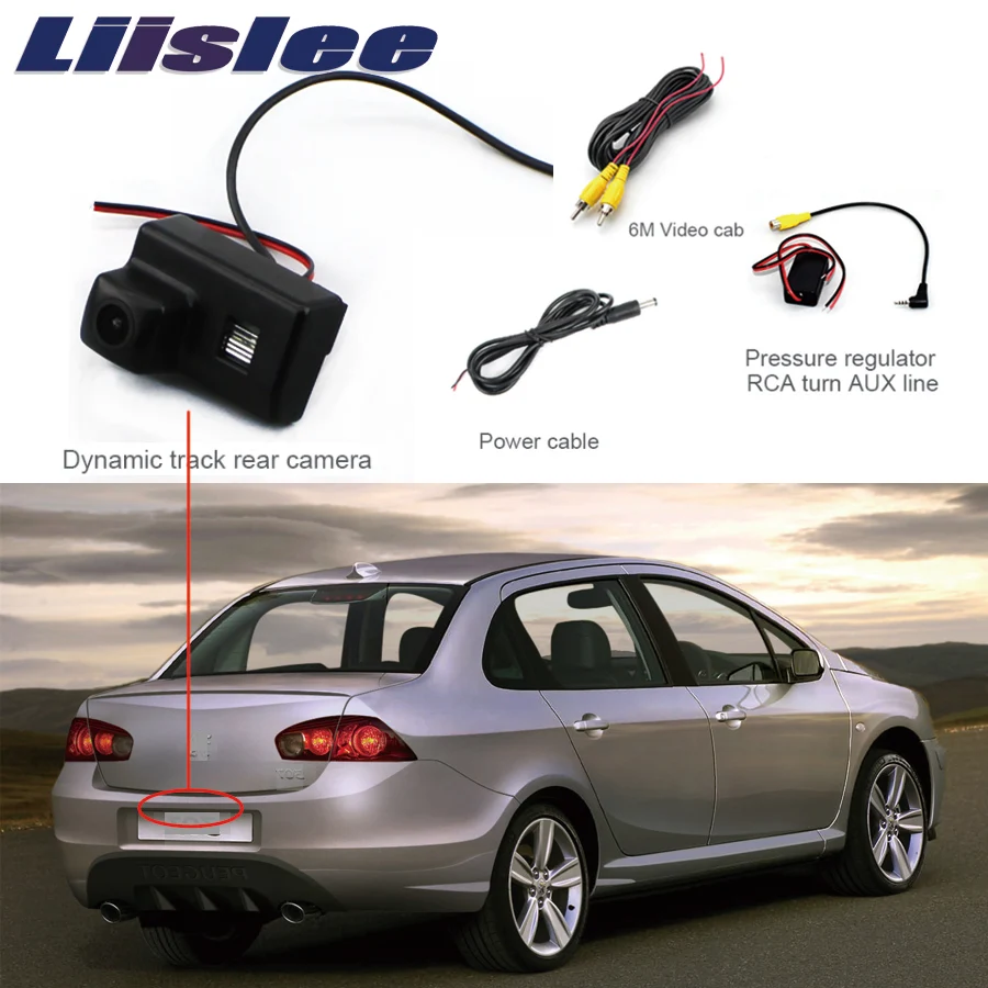 Liislee для Peugeot 307 Sedan Estate 2001 ~ 2008 Камера заднего вида парковочная камера HD