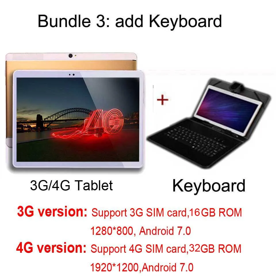 Add keyboard BMXC 4G LTE русский планшет 10 дюймов детский Android планшет gps 10,1 1920*1200 разрешение дисплей поддержка телефона 4G планшет 10,1 - Комплект: Add keyboard