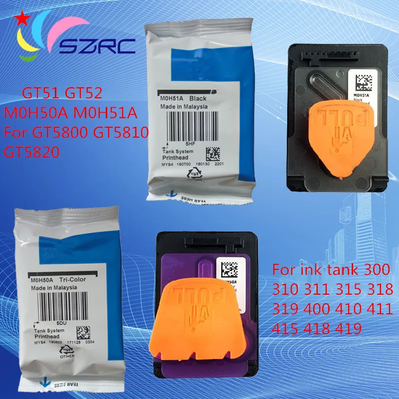 GT51 GT52 печатающая головка M0H50A M0H51A Печатающая головка для hp GT5810 GT5820 резервуар для чернил 300 310 315 318 319 400 410 415 418 419