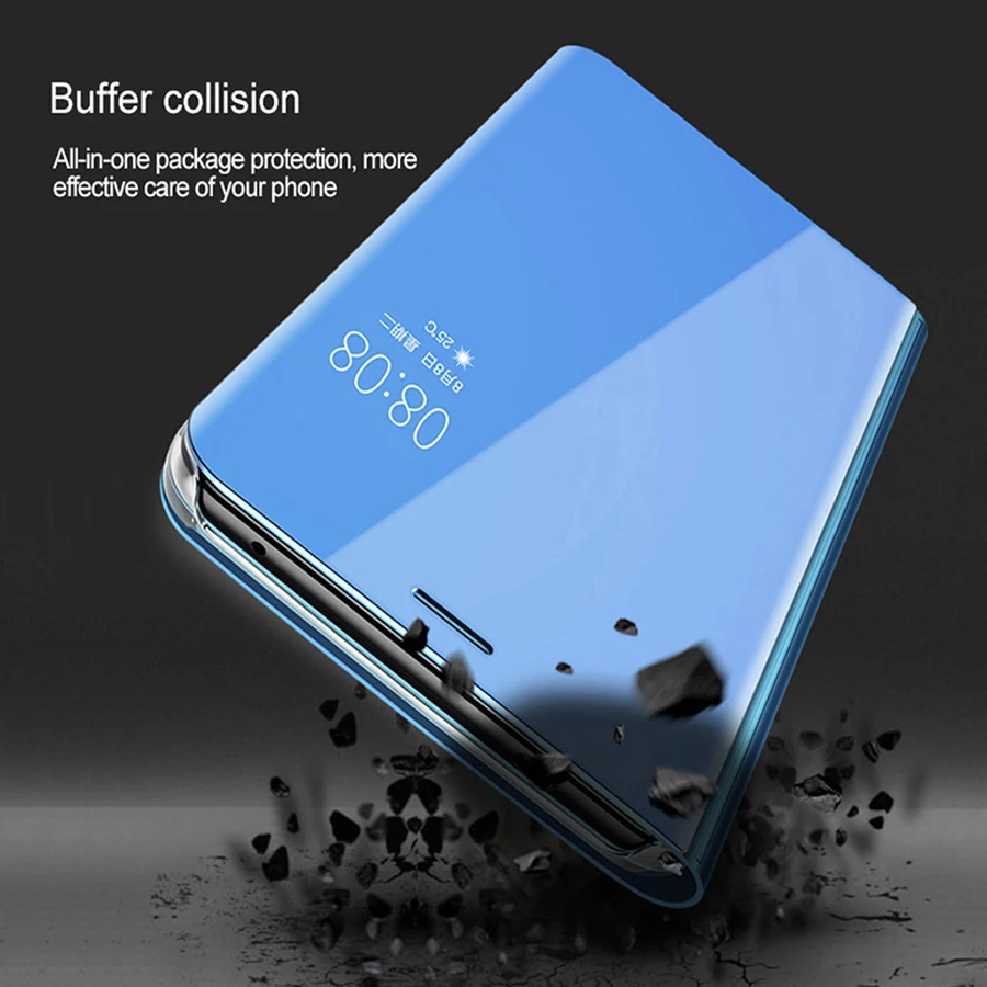 Умный зеркальный чехол для samsung Galaxy A30 A40 A50 A70 S10 S9 S8 A6 A8 плюс A7 A9 J6 J8 2018 Note 9 8 M20 M30 с