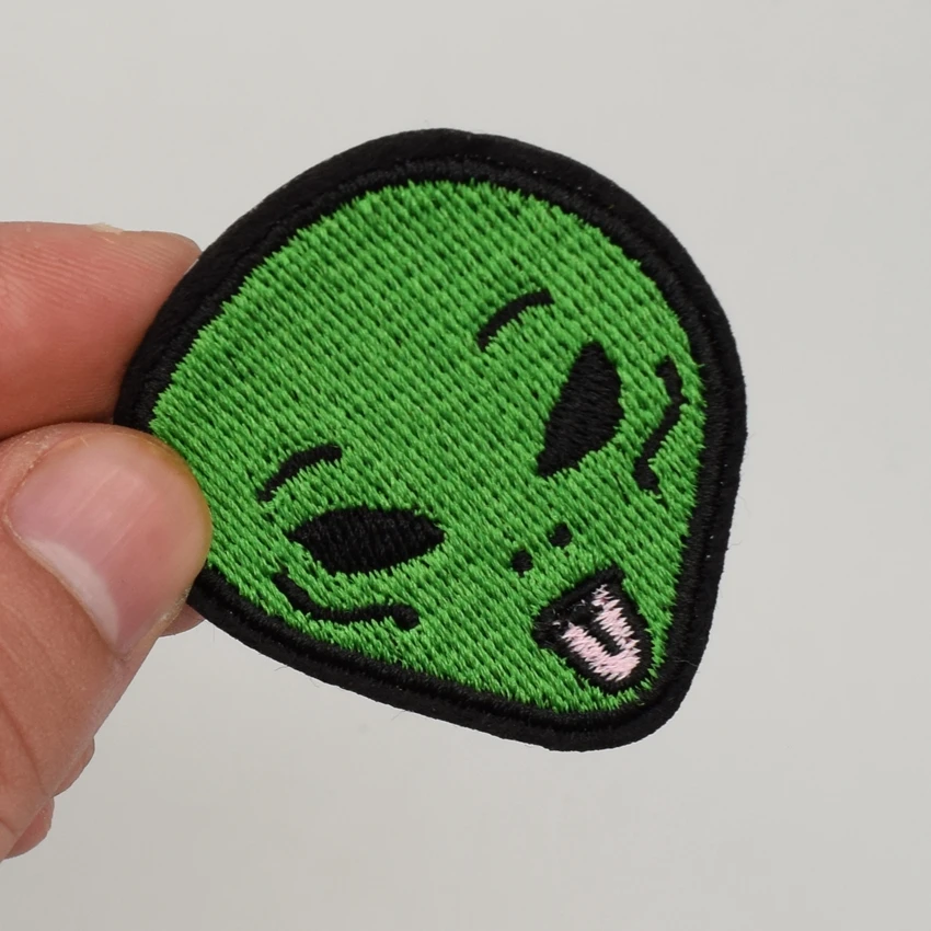 2Pcs Alien Kid Baby Jacket T-shirt Patch Sew Iron on Embroidered Sign Badge Costum Gift Craft Kids Clothing Hat Bag Decor | Дом и сад